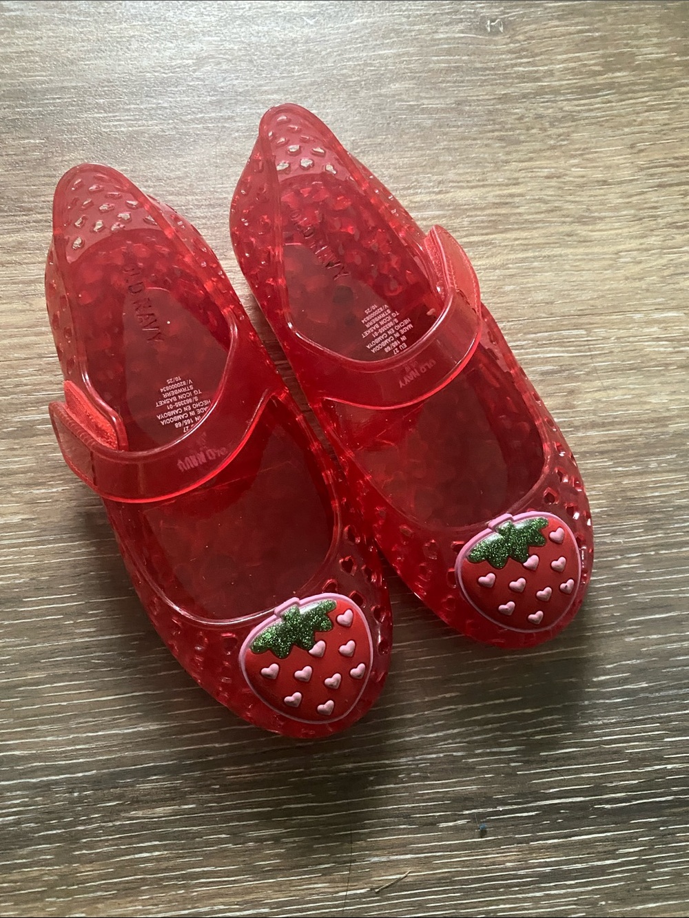 Old Navy Toddler Girl Jelly Mary Jane Shoes- size 10 toddler